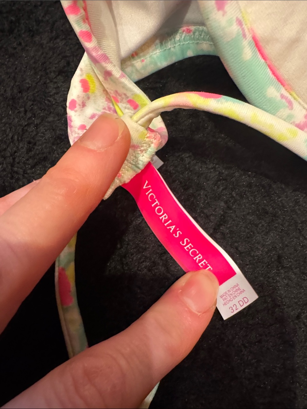 Victoria's Secret Pastel Multi Scalloped Push-Up Bikini Top - Picture 4 of 4